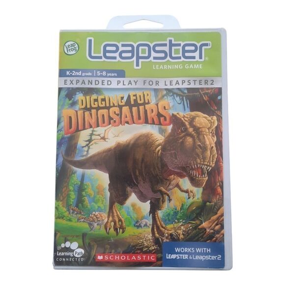 LeapFrog Leapster Learning Game Scholastic Digging for Dinosaurs - Picture 1 of 3